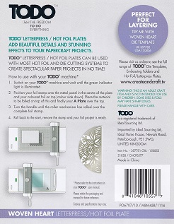 Todo - Woven Heart Hot Foil Plate - Image 2