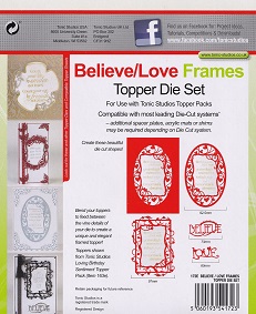Tonic - Believe/Love Topper Die Set - Image 3