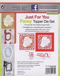 Tonic Studios - Just For You Pansy Topper Die Set - Image 3