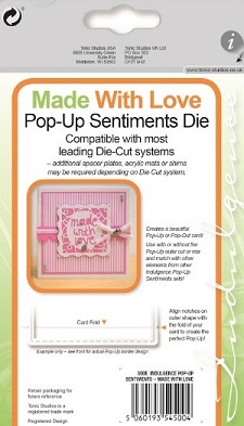 Tonic Studios - Made With Love Pop Up Sentiment Die - Image 3