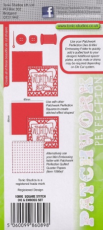 Tonic - Square Stitch Die & Embossing Set - Image 2