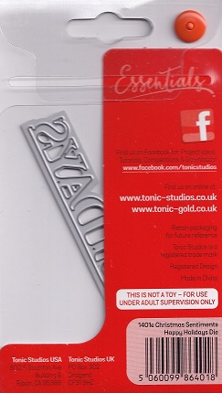 Tonic Studio's - Essentials Happy Holidays Die - Image 2