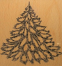 Unbranded - Fir Tree Rubber Stamp