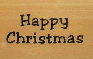 Unbranded - Happy Christmas Rubber Stamp