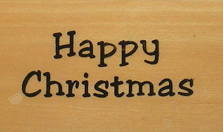 Unbranded - Happy Christmas Rubber Stamp