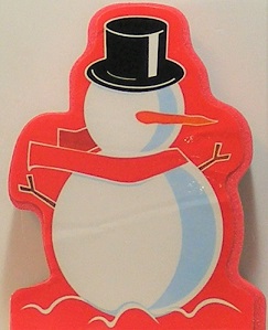 Unbranded - Snowman Foam Mounted Rubber Stamp