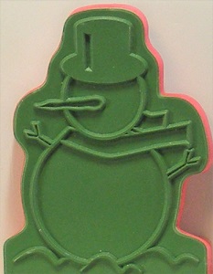 Unbranded - Snowman Foam Mounted Rubber Stamp - Image 2