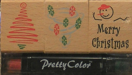 Wooden Stampers - Classic Christmas Wooden Stamp Set
