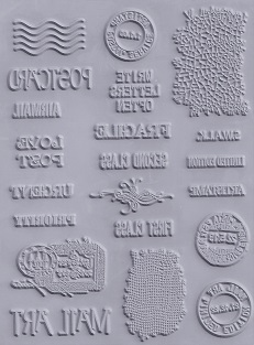 Chocolate Baroque - Mail Art Rubber Stamp Sheet - Image 2