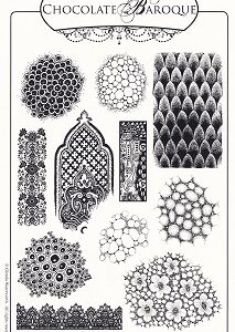 Chocolate Baroque - Texture Fragments Rubber Stamp Sheet