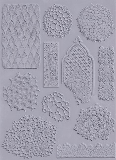 Chocolate Baroque - Texture Fragments Rubber Stamp Sheet - Image 2