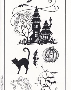 Chocolate Baroque - Twilight Zone Rubber Stamp Sheet