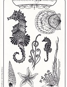 Chocolate Baroque - Underwater Rubber Stamp Sheet