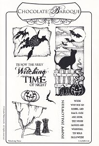 Chocolate Baroque - Witching Time Rubber Stamp Sheet