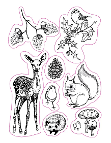 Craft Consortium - Winter Woodland Clear Stamps - Image 2