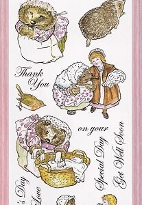 Crafters Companion - The Tale Of Mrs Tiggy-Winkle Unmounted Rubber Stamps