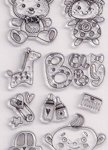 Crafty Things - A6 Clear Stamp Set - Baby