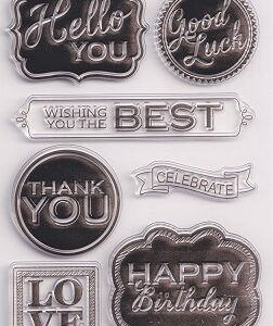 Crafty Things - A6 Clear Stamp Set - Sentiments