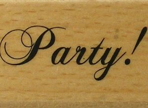 Create & Craft - Party! Rubber Stamp