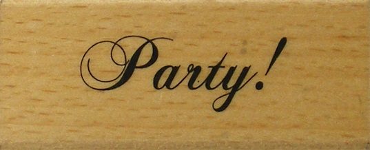 Create & Craft - Party! Rubber Stamp