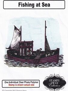 Create & Craft - Stamps Away Collection - Fishing At Sea Clear Acrylic Stamp