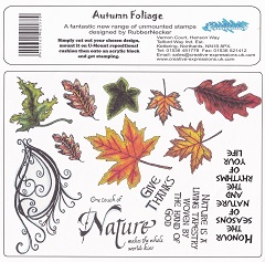 Creative Expressions - Autumn Foliage Unmounted Rubber Stamps