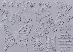 Creative Expressions - Butterfly 1 Unmounted Rubber Stamps - Image 2