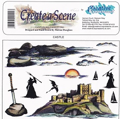 Creative Expressions - Create A Scene Castle Unmounted Rubber Stamps