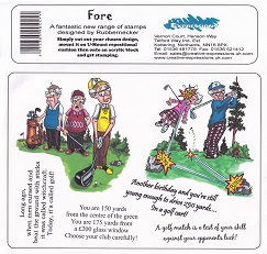 Creative Expressions - Fore Unmounted Rubber Stamps