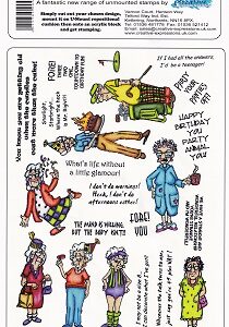 Creative Expressions - Murray & Ethel Set 1 Unmounted Rubber Stamps