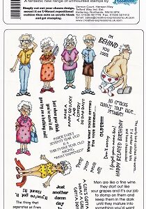 Creative Expressions - Murray & Ethel Set 2 Unmounted Rubber Stamps