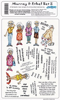 Creative Expressions - Murray & Ethel Set 2 Unmounted Rubber Stamps