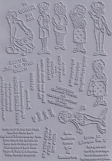 Creative Expressions - Murray & Ethel Set 2 Unmounted Rubber Stamps - Image 2