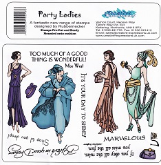 Creative Expressions - Party Ladies Mounted Rubber Stamps