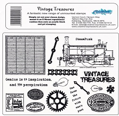 Creative Expressions - Vintage Treasures Unmounted Rubber Stamps
