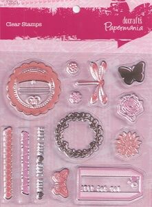 Docrafts - 13 Clear Acrylic Stamp Set