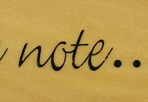 Docrafts - Anitas Wood Mounted Rubber Stamp - Just A Note