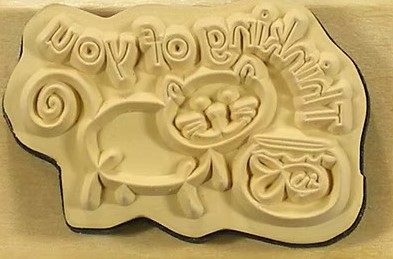 Docrafts - Anitas Wood Mounted Rubber Stamp - Thinking Of You - Image 2