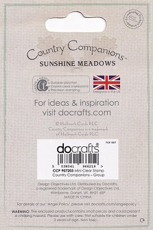 Docrafts - Country Companions Sunshine Meadow Acrylic Stamp - Image 2