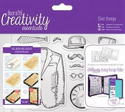 Docrafts - Creativity Essentials Mister A6 Clear Stamp Set