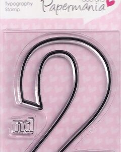 Docrafts - Typograph Clear Stamp - Number Two