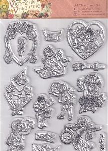 Docrafts - Victorian Valentine A5 Clear Stamp Set