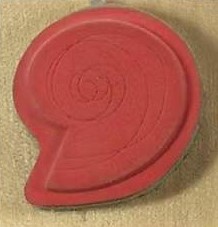 Docrafts - Whispers Rubber Stamp - Blue Snail Shell - Image 2