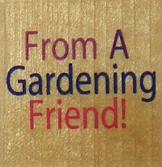 Docrafts - Whispers Rubber Stamp - From A Gardening Friend