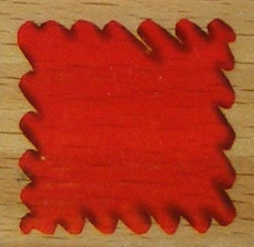 Docrafts - Whispers Rubber Stamp - Jagged Edge Square