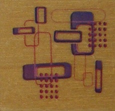 Docrafts - Whispers Rubber Stamp - Retro Pattern #1