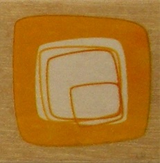 Docrafts - Whispers Rubber Stamp - Retro Square