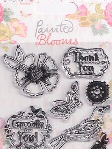 Dovecraft - Painted Blooms Acrylic Stamp Set