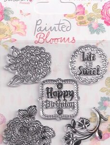 Dovecraft - Painted Blooms Acrylic Stamp Set