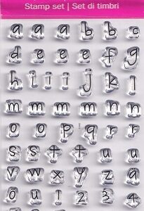 EFCO - A7 Lower Case Alphabet Clear Acrylic Stamps